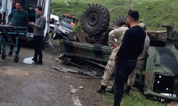 Ardahan'da askeri arac devrildi: 5 asker yaralandı