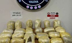 Yalova'da Narkotik ekipleri 14 kilo uyuşturucu ele geçirdi!