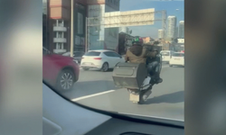 İstanbul'da trafiği tehlikeye düşüren motosikletliye ceza!