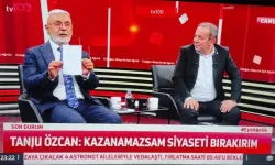 Tanju Özcan, Mehmet Metiner’le iddiaya girdi! Canlı yayında ilginç anlar