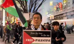 Japonya'da İsrail'in Gazze'deki soykırımı protesto edildi