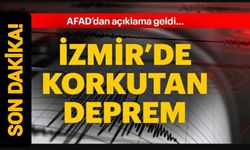 AFAD açıkladı: İzmir'de deprem oldu! İşte sarsıntının detayları