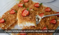 Gelinim Mutfakta 13 Mayıs tarifi: Çilekli krokanlı kadayıflı muhallebi nasıl yapılır? Püf noktası