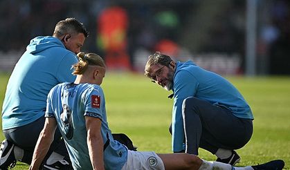 Manchester City'ye Haaland şoku: Sol ayak bileğinden sakatlandı