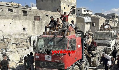 Gazze’de ateşkes sonrası insani yardım konvoyları ulaştı