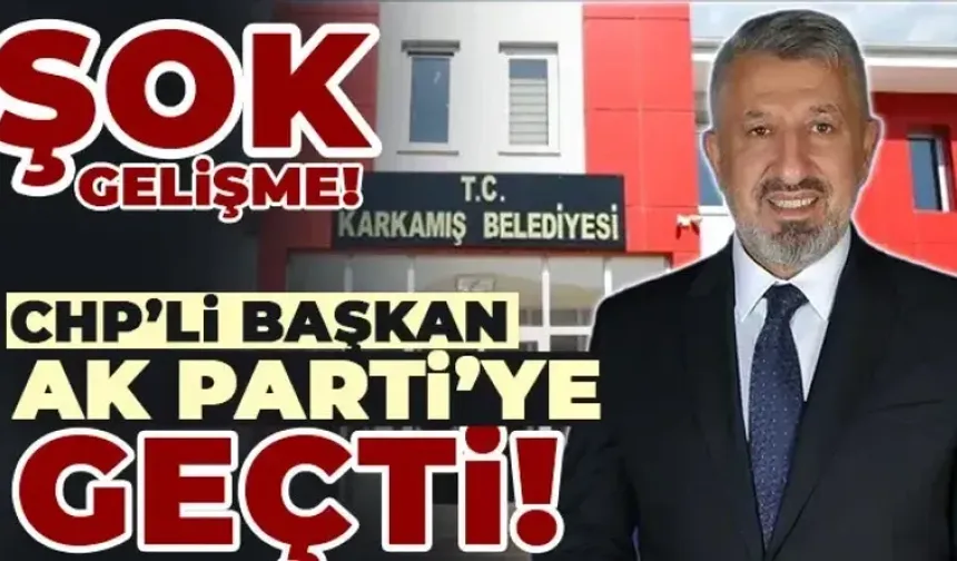 CHP’li Belediye Başkanı AK Parti’ye katıldı! Destek göremedik!