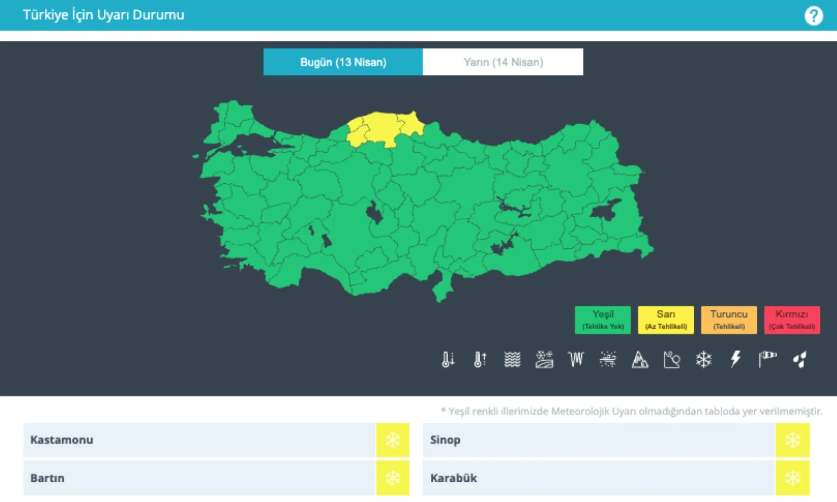 13 Nisan Hava Durumu 4 Kente Sarı Kodlu Uyarı! Kar Ve Sağanak Geliyor
