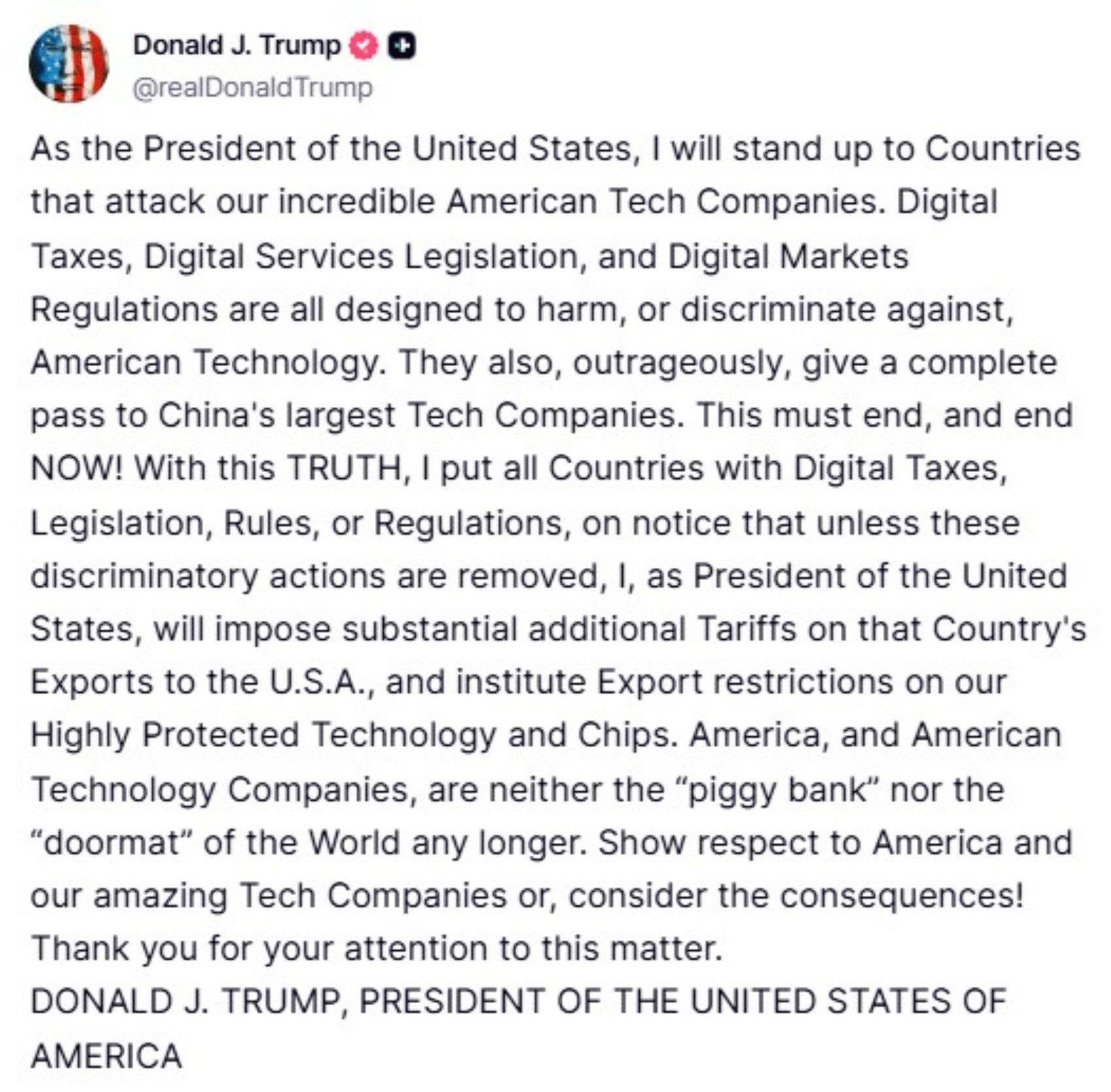 Trump Tehdit Etti Abd Teknoloji Şirketlerine Dokunmayın555